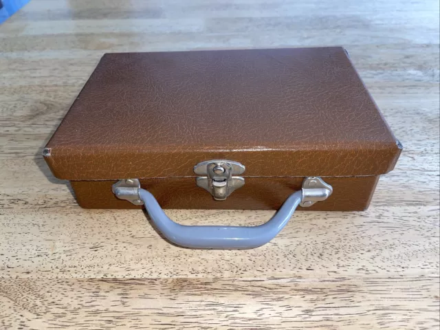 Retro VINTAGE SUITCASE Luggage Case Fibre Small