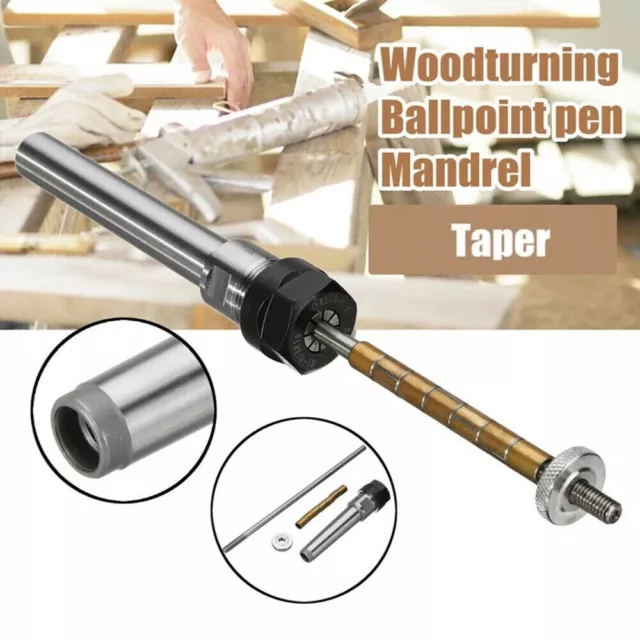 6mm Wood Pen Turning Mandrel Ballpoint Pen Mandrel Lathe Turning Tool Kit UK New