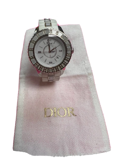 Christian Dior Womens Diamond Bezel Watch.