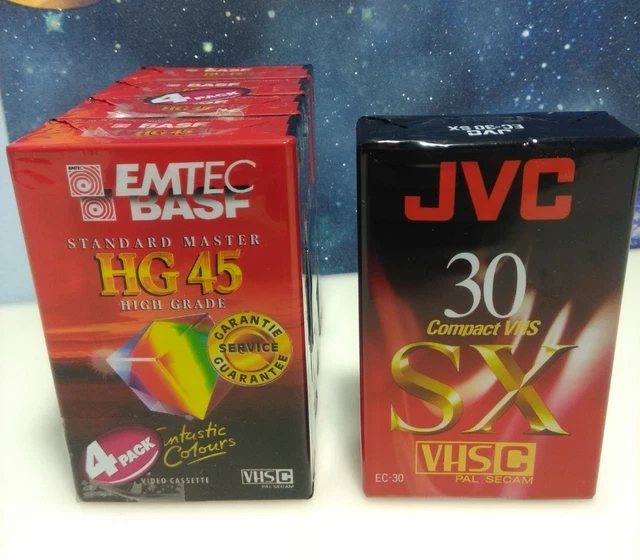 EMTEC EC 45 Videocassette VHS-C - Confezione Da 2 Pezzi Per Videocamere - Foto 7