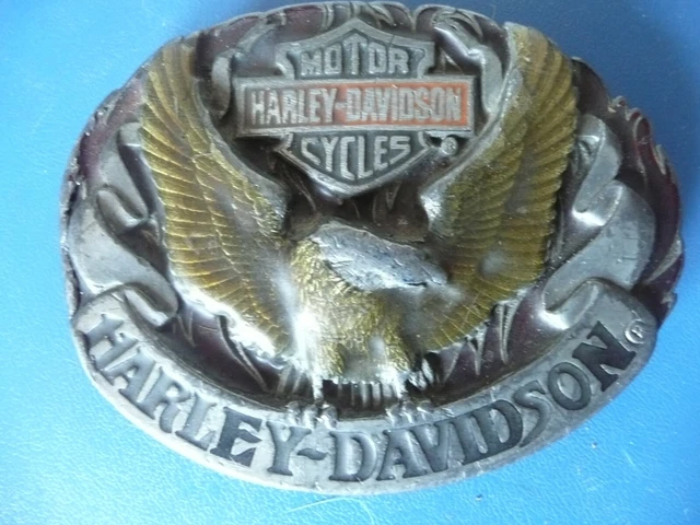 BOUCLE CEINTURE HARLEY DAVIDSON ceinturon moto biker EUR 13