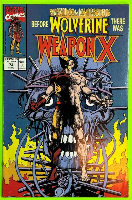 Marvel Comics Presents Weapon X #72 (Marvel 1991) 1St Wolverine Weapon X