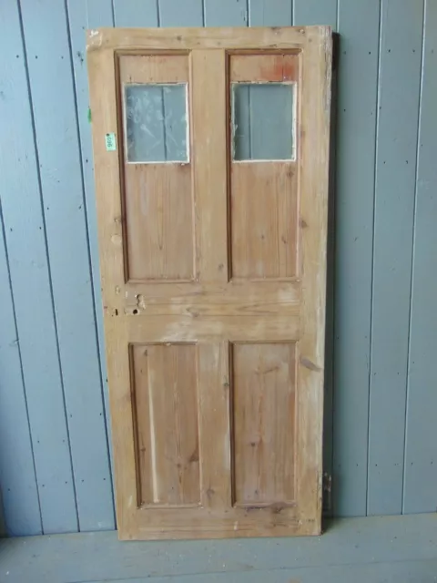 Reclaimed Pine Georgian Part Glazed Internal  Wooden Door 969