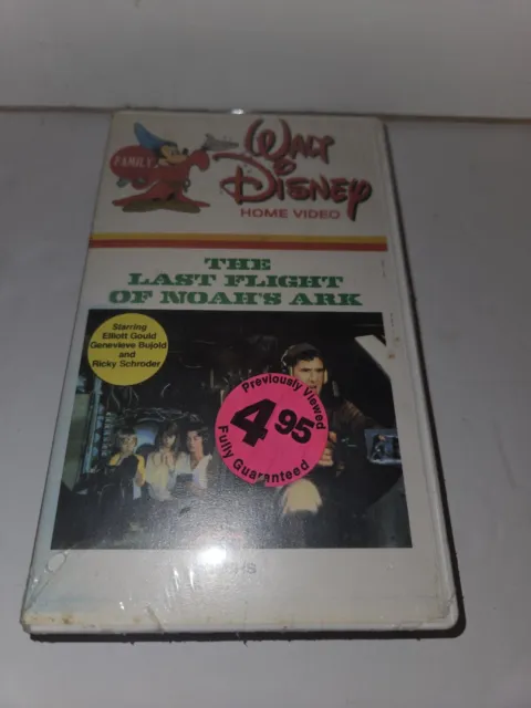 THE LAST FLIGHT of Noah's Ark (VHS) Walt Disney Home Video White ...