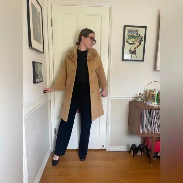 60s Vintage Camel Hair Coat