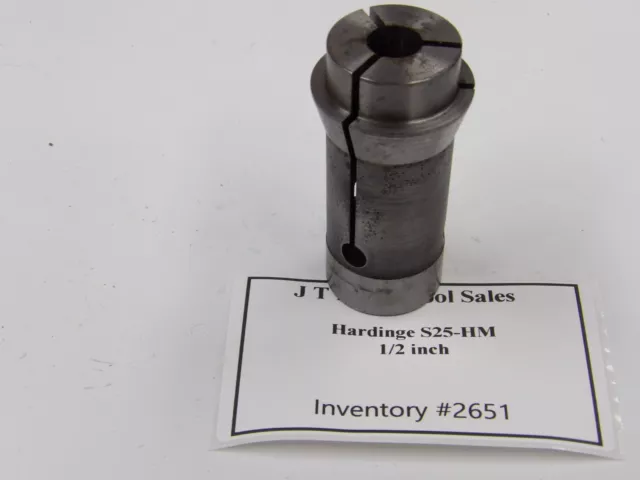 Hardinge S25-HM CNC Swiss Collet  1/2 Inch   Inv#2651