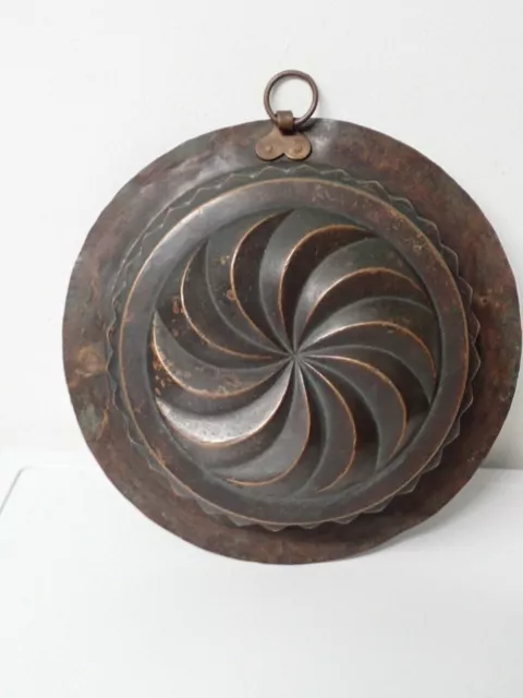 Rarität! sehr seltene wunderschöne alte Kupfer Backform - Kuchenform um 1870