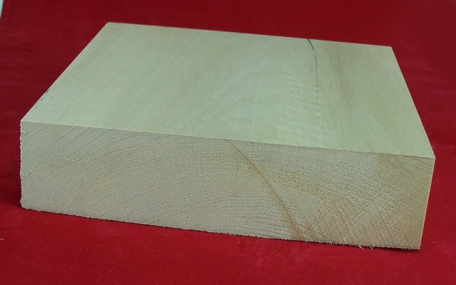 1 Stück Lindenholz unbehandelt zum Schnitzen oder drechseln 4,7x20x20 cm