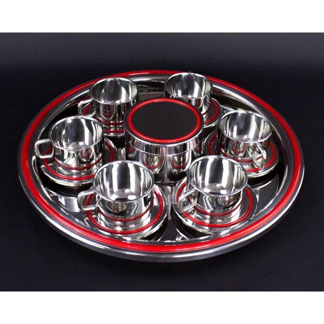Two Italian Steel Coffee Cups & Stainless Steel French Press – LoveÉcru