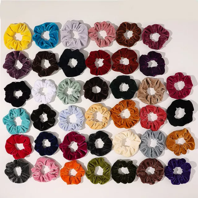 Women Velvet Elastic Hair Scrunchies Hair Bands Scrunchy Hair Band Hair Ties Lot