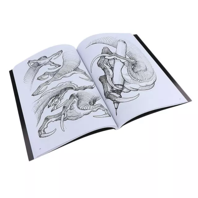 190 Pages Dragon Claw Painting Drawing Tattoo Flash Sketch Reference Book.