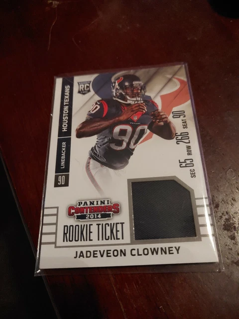 panini contenders rookie ticket 2014 jadeveon clowney patch card
