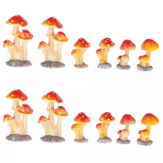 12 pz fungo falso decorazione ceramica mobili in miniatura cilindro pianta