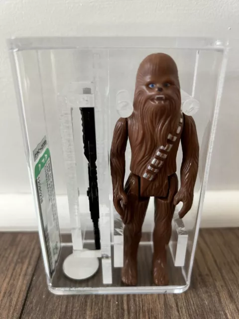 Star Wars Chewbacca Glasslite Afa 85 Vintage 1988 Anh Esb Rotj C9 Kenner Rare