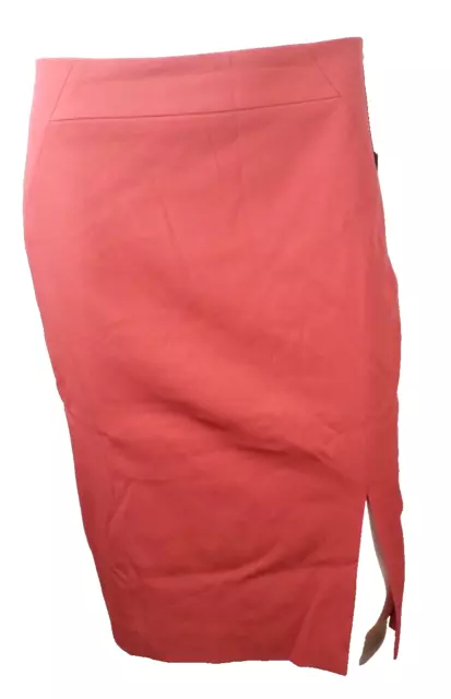 CLASSIQUES ENTIER WOMENS Skirt Back Zipper Pencil Side Slit Orange Size ...