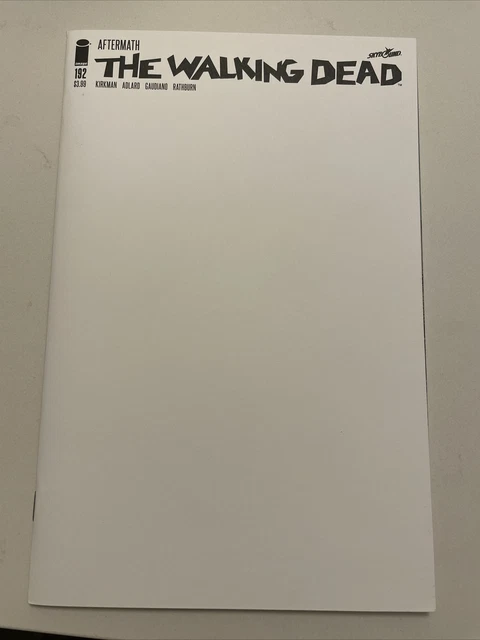 The Walking Dead #192 Blank Sketch Variant Image Comics Death Rick Grimes NM