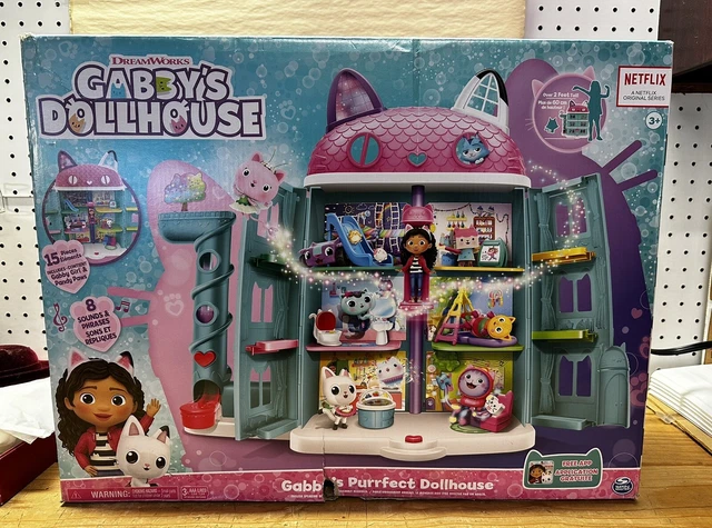 Peluche Zampe 10 Gabby's Dollhouse - Gatto Marty Morbido, 25 Cm, Nuovo