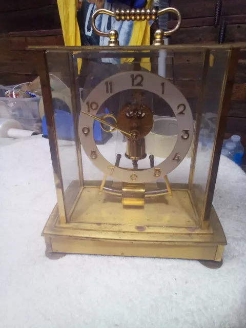 Vintage Kieninger & Obergfell Electronic German Skeleton Clock - Parts/Repair