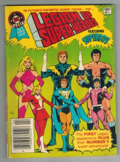 DC Special Blue Ribbon Digest #1  Legion of Super-Heroes 1980  Fine Newsstand