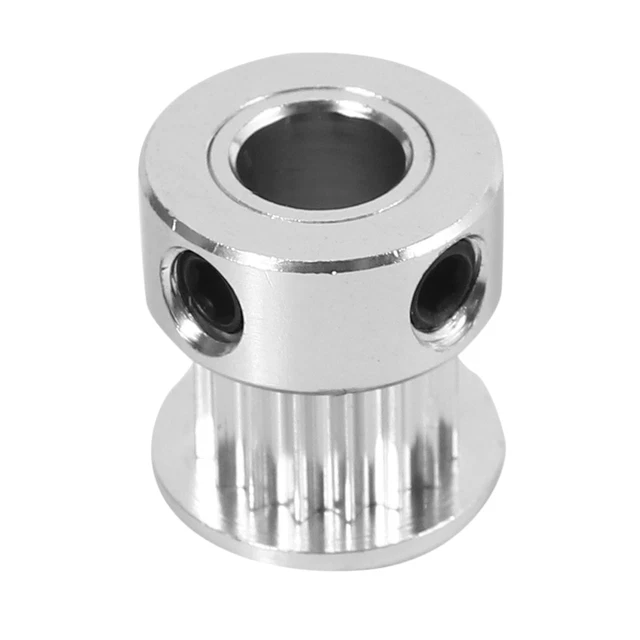 Aluminum GT2 16 tooth 6 mm hole timing pulley flanges synchronous wheel f1307