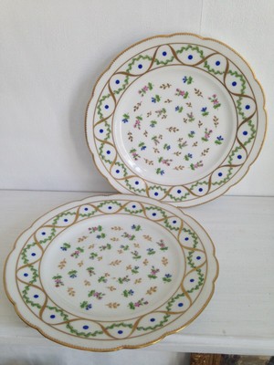 Versailles & Concord Lot de 2 assiettes en porcelaine de Limoges Haviland 