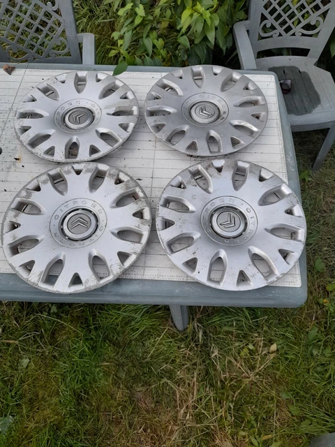 Citroen berlingo picasso xsara wheel trims hub caps wheel covers,  4x four, 15"