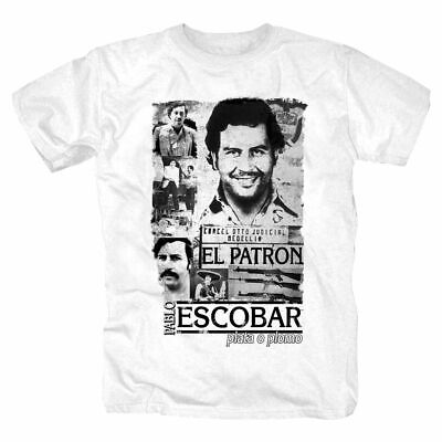Escobar El Patron Pate Mafia  T-Shirt S-4XL weiss