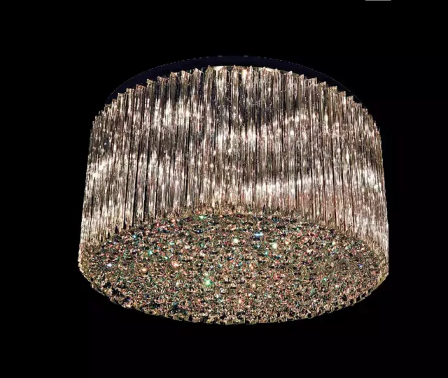 Kronleuchter Deckenleuchter Luxus Gold Deckenlampe Lüster Kristall