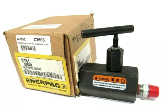 Nuovo ENERPAC V-161 Sequenza Valvola V161