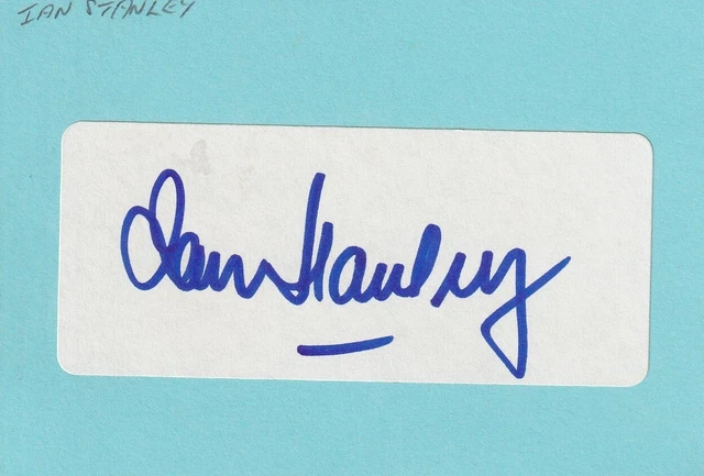 Ian Stanley - European Tour Golfer signed Address Label (Laid onto card)
