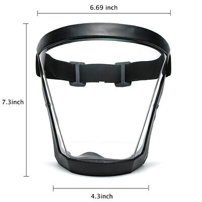 Anti-fog Full Face Shield Super Protective Head Cover Transparent sports Safety