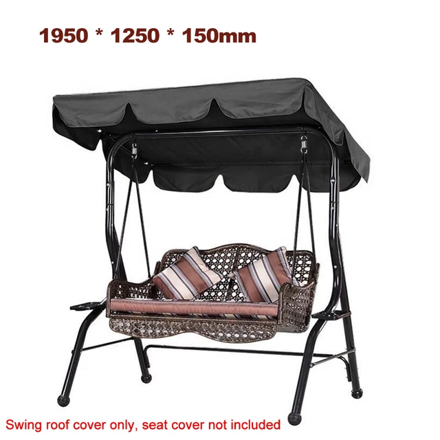 Outdoor  Swing Canopy Waterproof Cover Garden  Shade Patio Swing K4P0