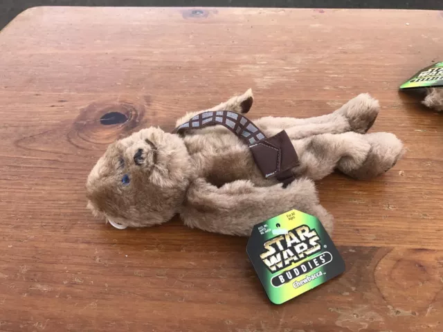 1997 Kenner Star Wars Buddies CHEWBACCA Bean Bag Beanie Plush Toy 2