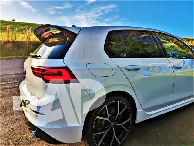 SPOILER STIVALI NERI lucidi VW GOLF MK8 R GTD GTI CS Clubsport