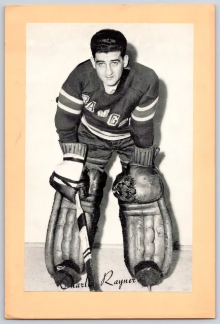 Chuck Rayner 1948-64 Beehive Corn Syrup Group 2 New York Rangers Hockey Photo