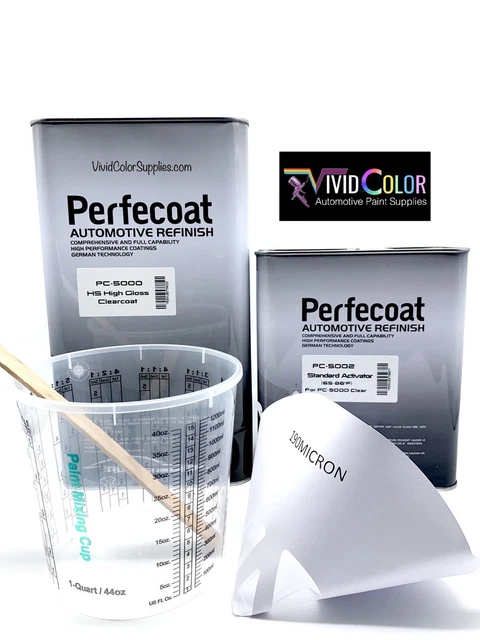 Automotive Clear Coat Kit 2K High Solid Perfecoat 5000 2:1 - Medium Activator