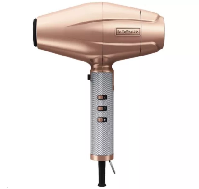 BaByliss PRO ROSEFX Rose Gold FX 2-Speed High-Performance Turbo Hair Dryer