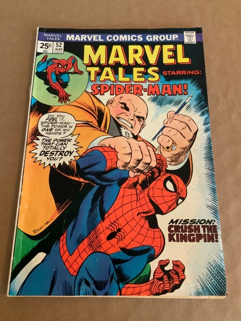 Marvel Tales Spider-Man #52 (1974) ROMITA cover RARE 25 cent comic 1st bid $1.99