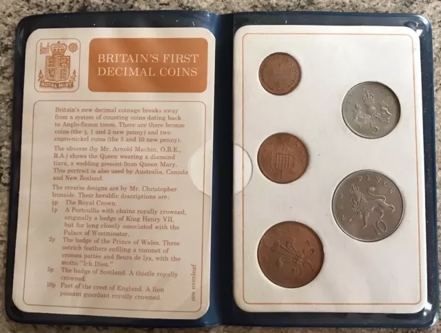 Britain’s First Decimal Coin Set Uncirculated