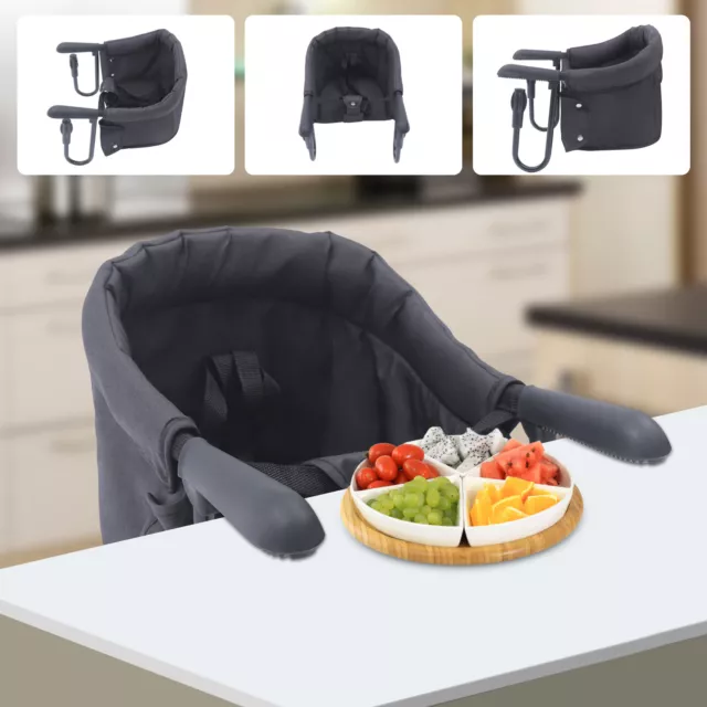 Portable Baby Hook On Clip On High Chair Booster Fast Table Seat Baby Feeding US