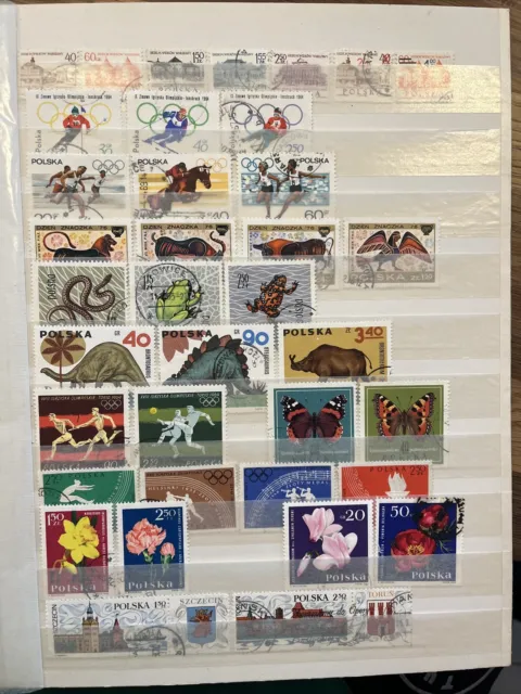570 Briefmarken Polen, gestempelt, diverse Jahrgänge
