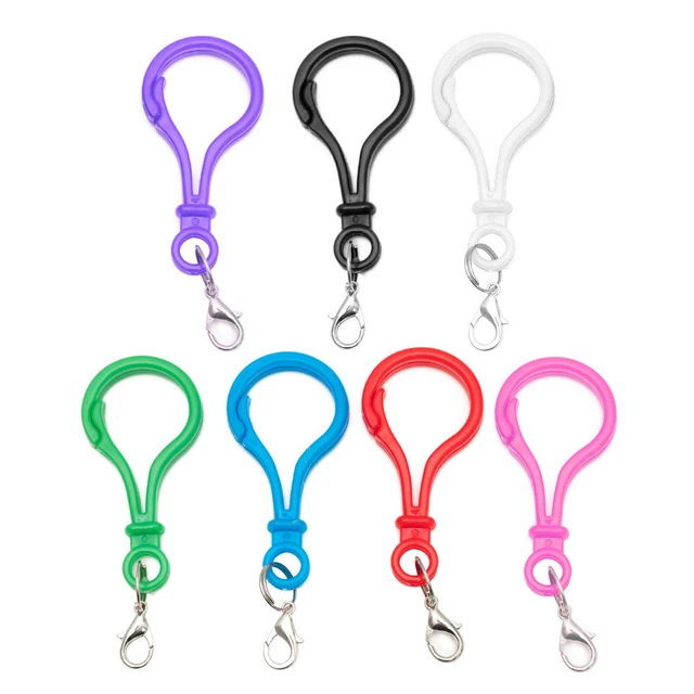 100x Plastic Lobster Clasps Clip Snap Hooks for Key Ring Bag Toy Accessories DIY