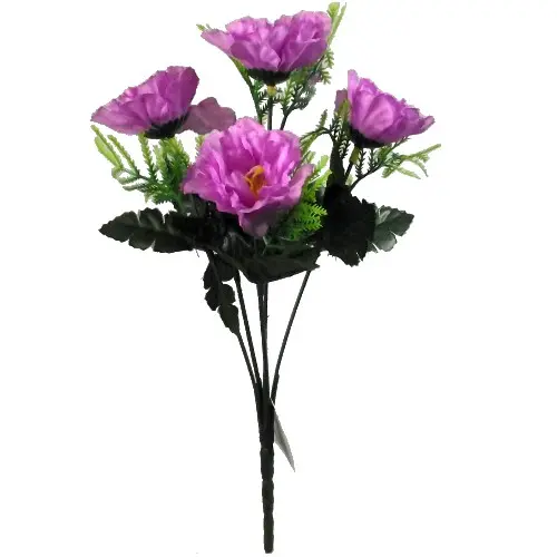 2 x Beautiful Artificial Mini Carnation Bunch | In 6 Colours, 5 Flower Heads