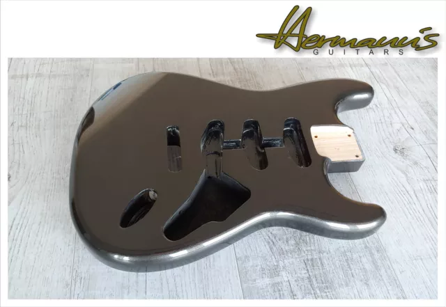 STRAT / St Aulne / Alder Remplacement Body,Sss Route,Couleur Nuit Gris Métallisé