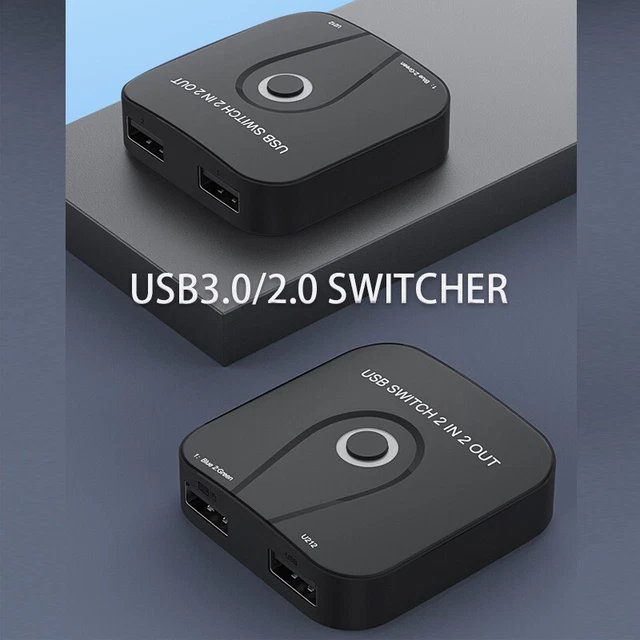 MULTIFUNKTIONS USB3.0 SWITCH Internet Splitter Adapter Netzwerkschalter ...