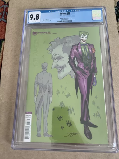 Batman #95 1st print 1:25 Jimenez Joker Profile Variant CGC 9.8 NM DC Comics