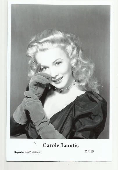 (Bx15) Carole Landis Swiftsure Photo Postcard (22/165) Filmstar Pin Up Glamor