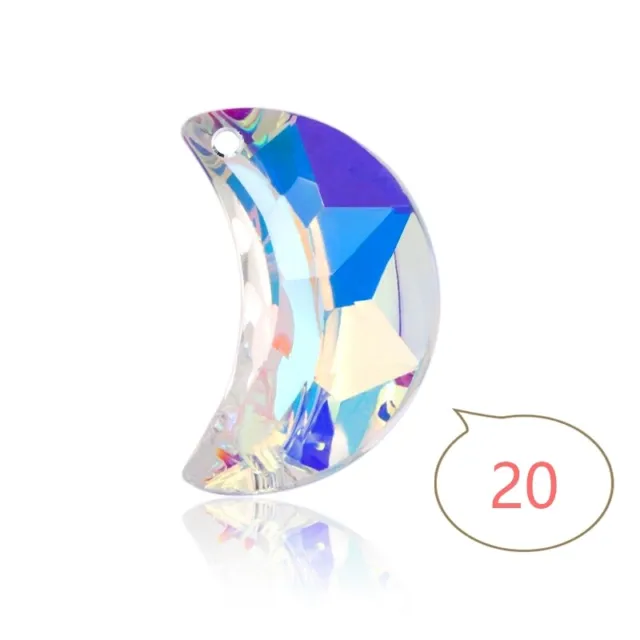 Fashion Crystal Glass beads Heart Moon Teardrop For DIY Jewelry making Earring