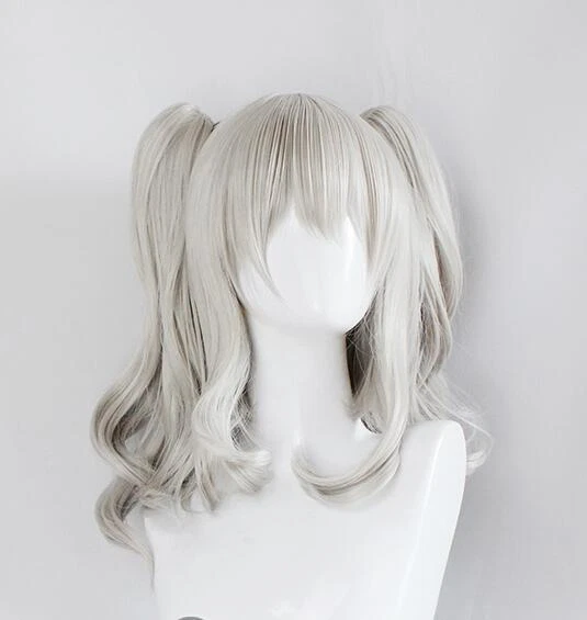 Kantai Collection Kashima Cosplay Perücke wig Silber silver Zopf Tails