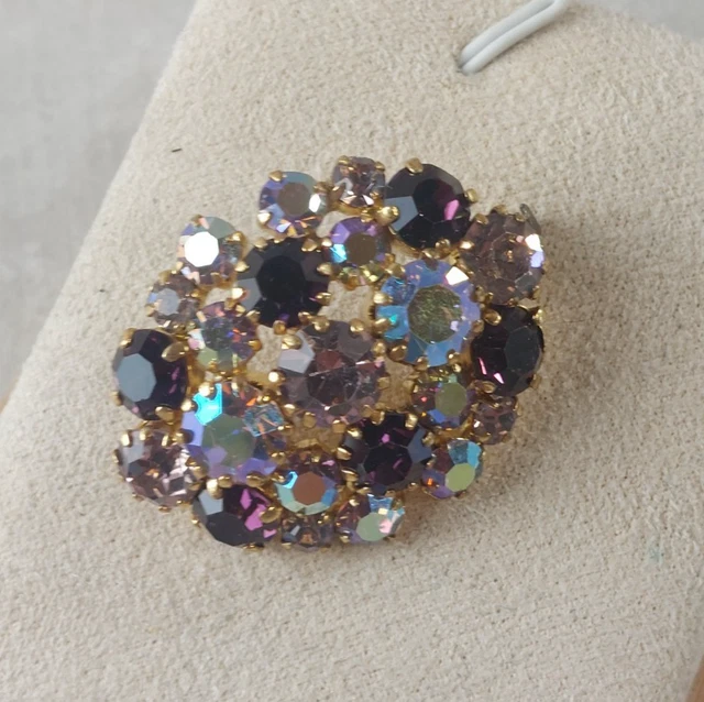 1 broche Vintage strass en métal | Kaufen auf